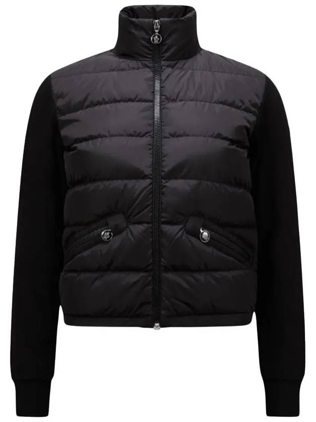 Women's Padding Zip-Up Sweatshirt Black - MONCLER - BALAAN 2