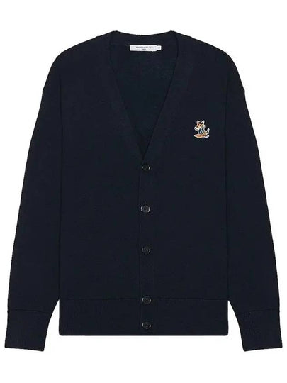 Dressed Fox Patch Relaxed Cardigan Navy - MAISON KITSUNE - BALAAN 2