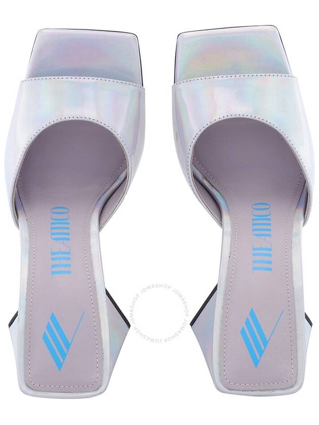 The Attico Ladies Holographic Silver Devon Mules, Brand Size 36 (US Size 6) - THE ATTICO - BALAAN 3