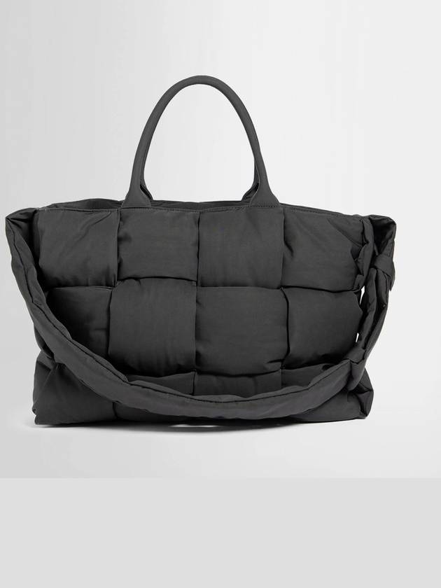 Acro Padded Large Tote Bag Black - BOTTEGA VENETA - BALAAN 4