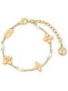 Women's Louisa Monogram Flower Charm Bracelet Gold - LOUIS VUITTON - BALAAN 2