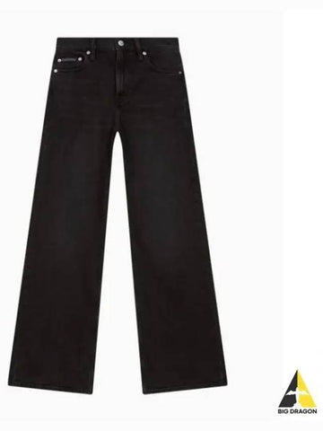 JEANS Women s Wide Fit High Rise Black Denim J224668 1BY - CALVIN KLEIN - BALAAN 1