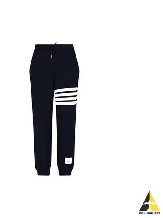 Waffle knit jogger pants navy MJQ142A J0012 - THOM BROWNE - BALAAN 1