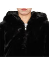 Portland Bunny Fur Jacket Black - MOOSE KNUCKLES - BALAAN 7