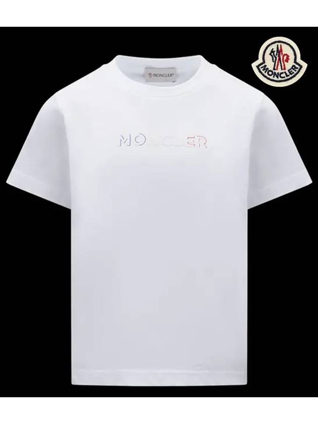 Kids Short Sleeve T Shirt White 8C00019 83907 002 12Y 14Y - MONCLER - BALAAN 2