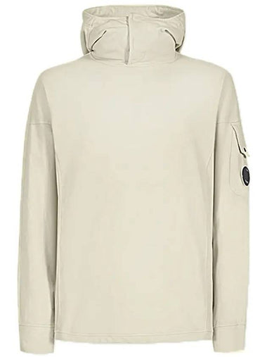 Lens Wappen Hooded Jacket Ivory - CP COMPANY - BALAAN 1