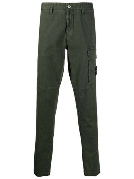 20FW 7315312L1 V0159 Wappen Patch One Pocket Cargo Pants Khaki Men’s Pants TLS - STONE ISLAND - BALAAN 1