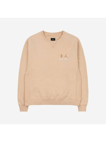 Fleece Crew Sweatshirt White Onyx - JORDAN - BALAAN 1