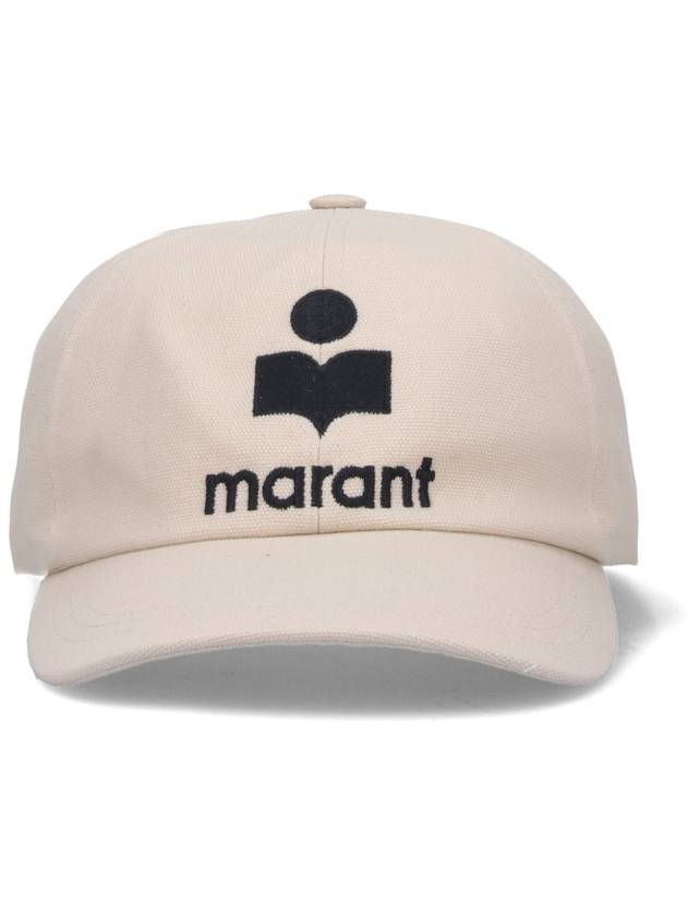 Tyron Logo Cotton Ball Cap Ecru - ISABEL MARANT - BALAAN 2