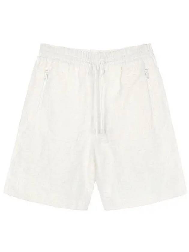 Bermuda FF Cotton Shorts Cream - FENDI - BALAAN 2