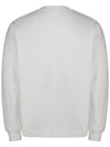 Crew Neck  Brushed Cotton Fleece Sweatshirt White - STONE ISLAND - BALAAN 3