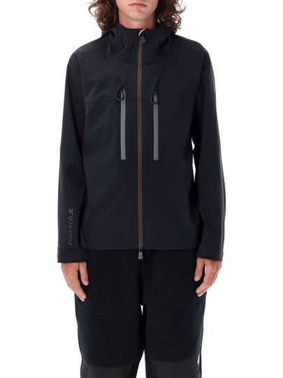 Orden Nylon Zip-Up Hoodie Black - MONCLER - BALAAN 2