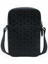 Gancini Cross Bag Black - SALVATORE FERRAGAMO - BALAAN 6