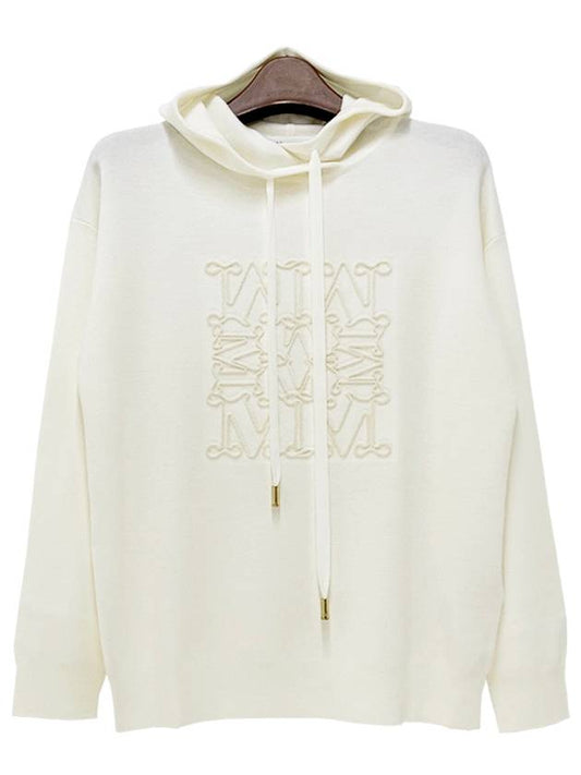 PAMIR Wool Hooded Sweater White 2421366262600 001 - MAX MARA - BALAAN 2