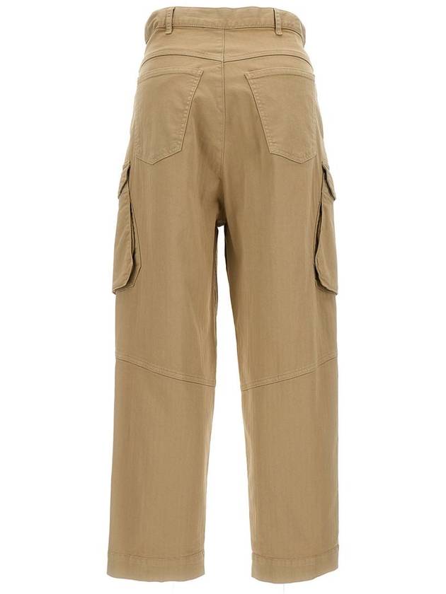 Sand-Colored Cargo Pants In Cotton Blend Woman - SEMI COUTURE - BALAAN 2