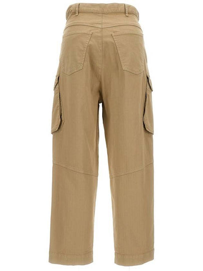 Sand-Colored Cargo Pants In Cotton Blend Woman - SEMI COUTURE - BALAAN 2