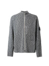 Shadow Project Patterned Slub Dry Yarn Knit Cardigan Black - STONE ISLAND - BALAAN 1