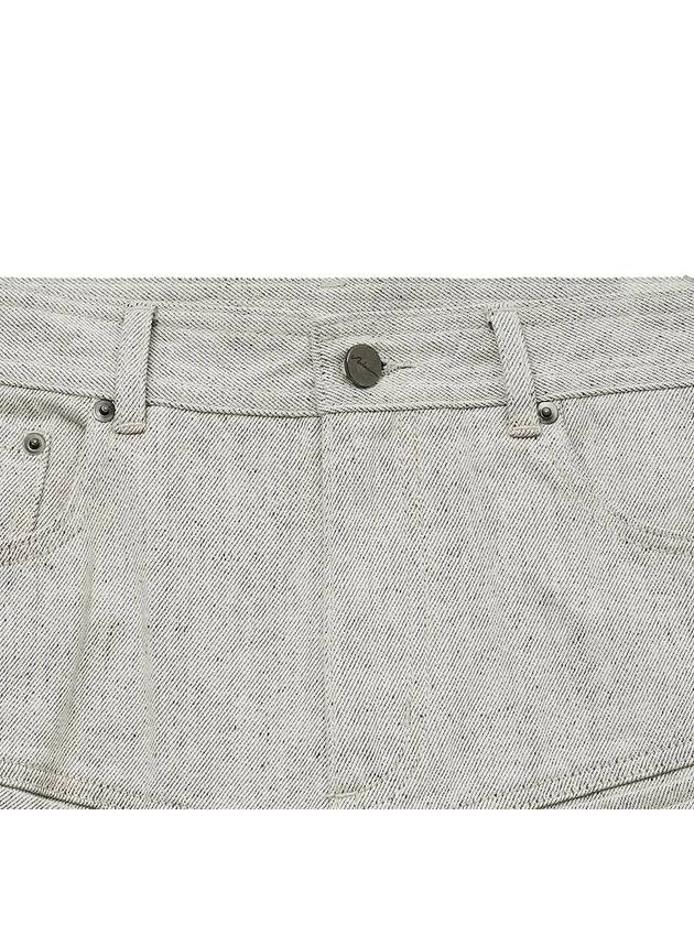 Natural Nef Loose Fit Denim Jeans Ivory - NOIRER - BALAAN 5