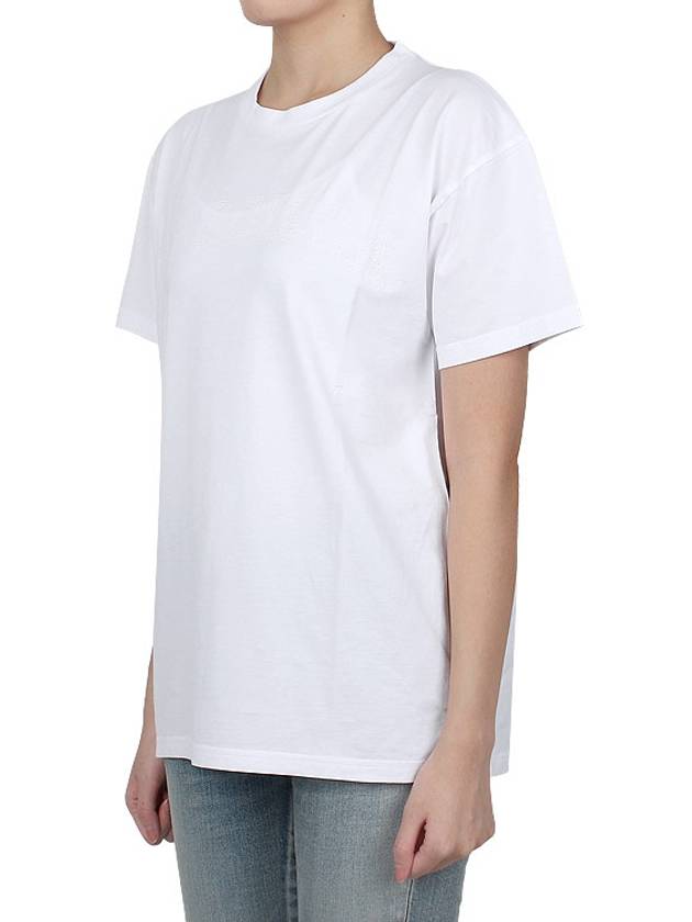 Logo Cotton Jersey Short Sleeve T-Shirt White - MAISON MARGIELA - BALAAN 4