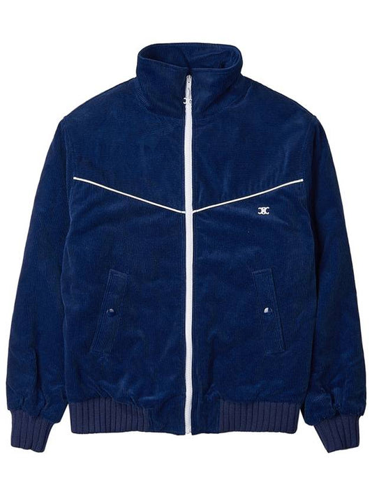 Corduroy Athletic Zip-up Jacket Royal Wash - CELINE - BALAAN 2