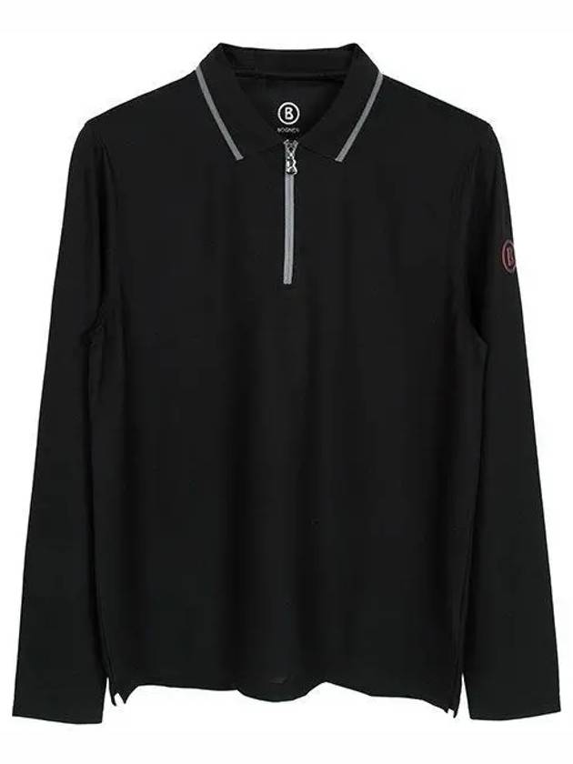 Black polo long sleeve shirt 51212727 026 1153905 - BOGNER - BALAAN 1