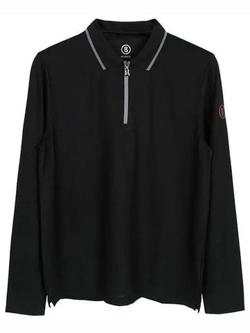 Black polo long sleeve shirt 51212727 026 1153905 - BOGNER - BALAAN 1