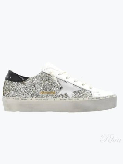 Hi Star Glitter Low Top Sneakers Silver - GOLDEN GOOSE - BALAAN 2