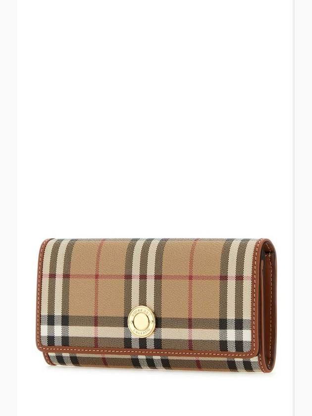 Vintage Check Flap Long Wallet Beige - BURBERRY - BALAAN 3