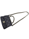 Women s Chanel AS3499 22 Season Black Lambskin Gold Quilted Top Handle Flap Shoulder Bag Built in Chip gt 2WAY Gangbuk used luxury goods - CHANEL - BALAAN 7