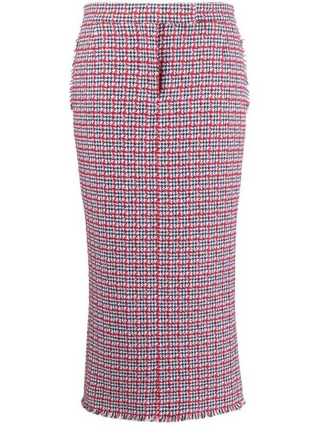 Check Pattern Tweed Midi Skirt FGC973TF0511 - THOM BROWNE - BALAAN 2