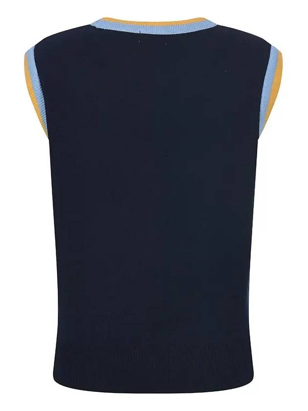 Sleeveless logo knit vest MK3SV092NVY - P_LABEL - BALAAN 3