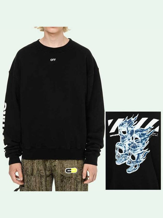 skull print sweatshirt black - OFF WHITE - BALAAN.