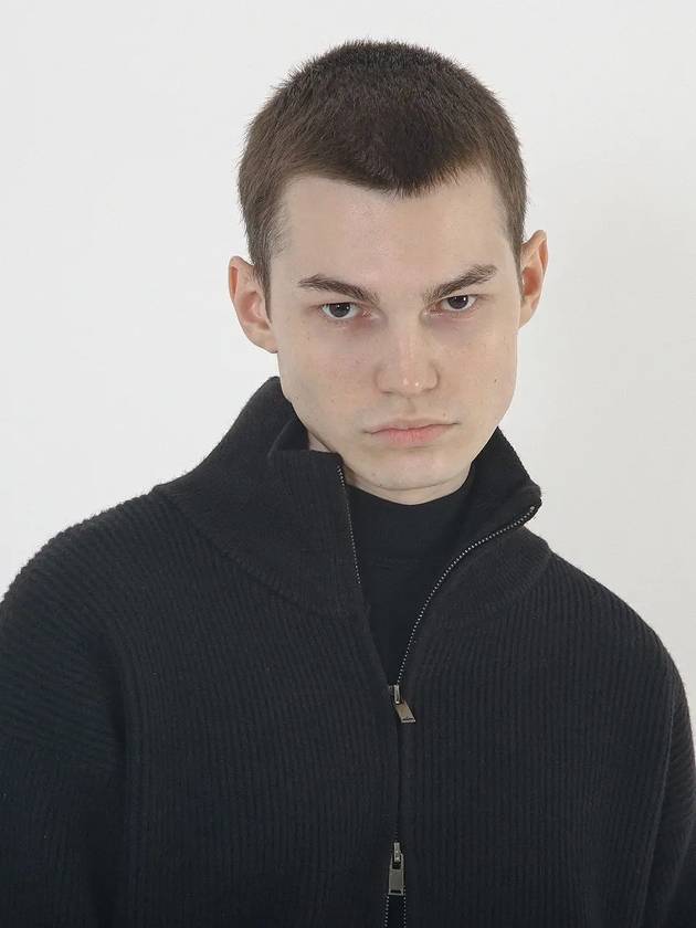 Modal Knit Zip up Cardigan Black - CHANCE'S NOI - BALAAN 3