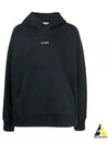 Logo Print Oversized Fit Hoodie Black - ACNE STUDIOS - BALAAN 2