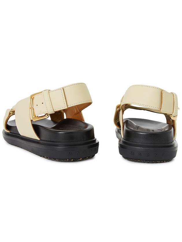 Fussbet Leather Sandals White - MARNI - BALAAN 7