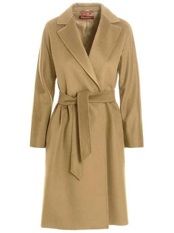 3SUPERB Belted Wool Coat Camel 60161923 006 - MAX MARA - BALAAN 1