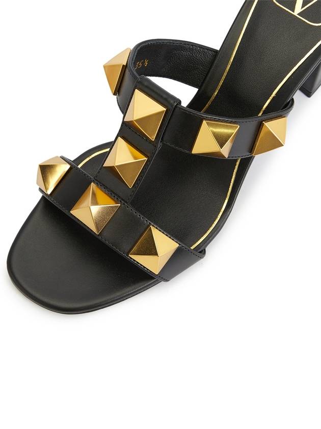 Roman Stud 60 Sandal Heels Black - VALENTINO - BALAAN 8