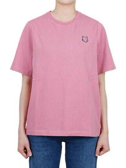 Bold Fox Head Patch Comfort Short Sleeve T-Shirt Rosebud - MAISON KITSUNE - BALAAN 2