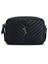 Roux Quilted Cross Bag Black - SAINT LAURENT - BALAAN 3