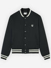 Cotton Satin Teddy Jacket Black - MAISON KITSUNE - BALAAN 2