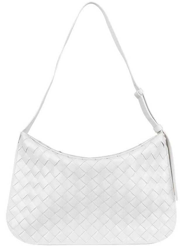 Intrecciato Flap Shoulder Bag White - BOTTEGA VENETA - BALAAN 5