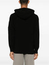 Lambswool GRS Hooded Waffle Knit Top Black - CP COMPANY - BALAAN 3