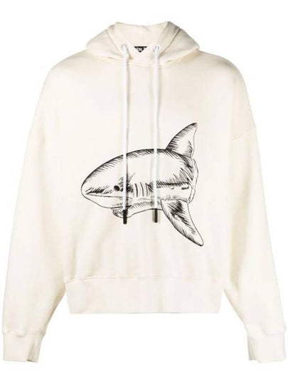 Split Shark Hoodie Beige - PALM ANGELS - BALAAN 2