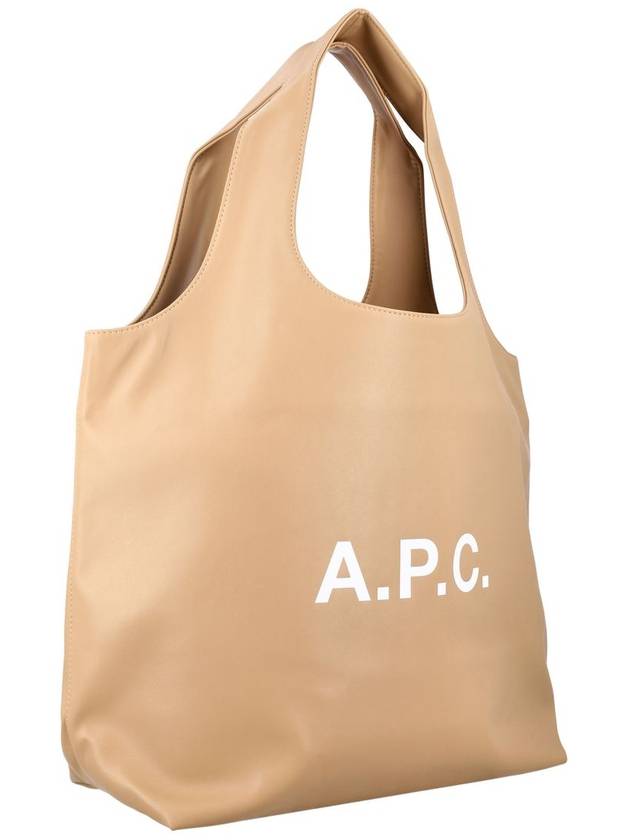 Logo Ninon Detail Medium Tote Bag Beige - A.P.C. - BALAAN 3