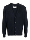 Cashmere Back Stitch Cardigan Navy - MAISON MARGIELA - BALAAN 2