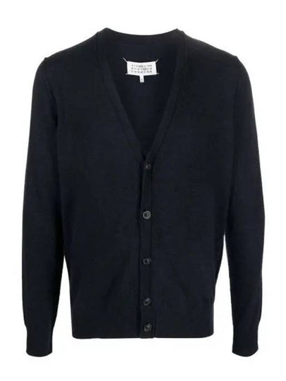 Cashmere Back Stitch Cardigan Navy - MAISON MARGIELA - BALAAN 2