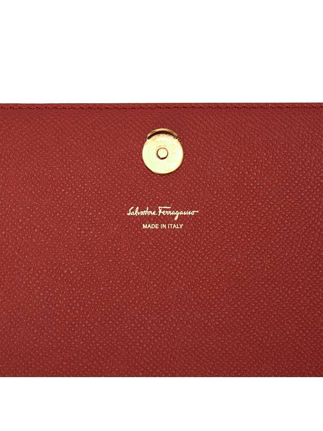 Women's Gancini Leather Mini Cross Bag Red - SALVATORE FERRAGAMO - BALAAN 11