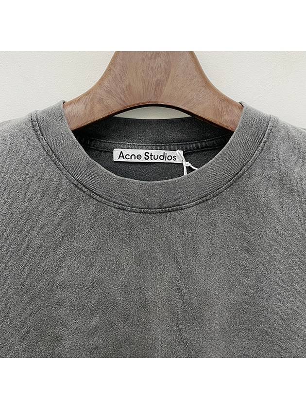 Back Logo Patch Crew Neck Short Sleeve T-Shirt Faded Black - ACNE STUDIOS - BALAAN 7