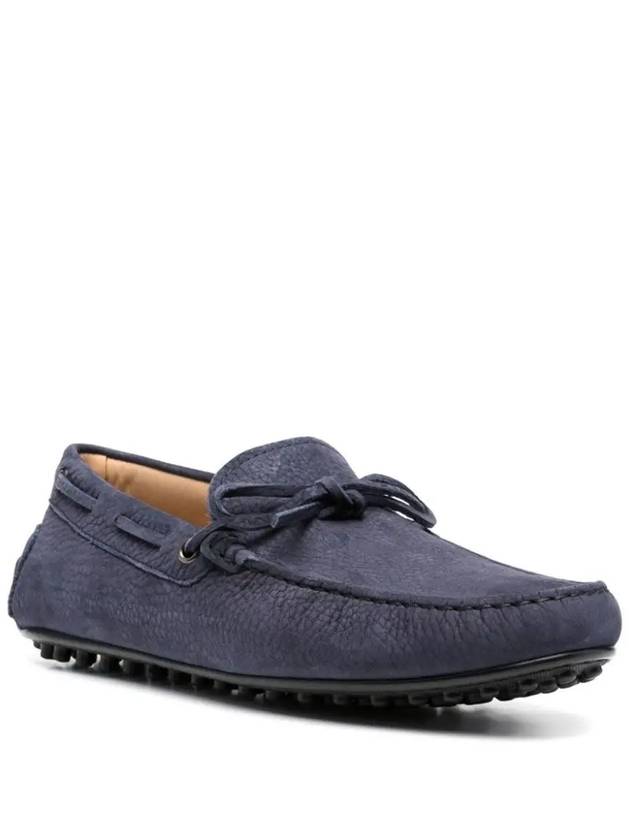 City Bow Detail Driving Shoes Navy - TOD'S - BALAAN 3