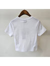 NO4 Rib Short Sleeve T-Shirt White - STUSSY - BALAAN 3